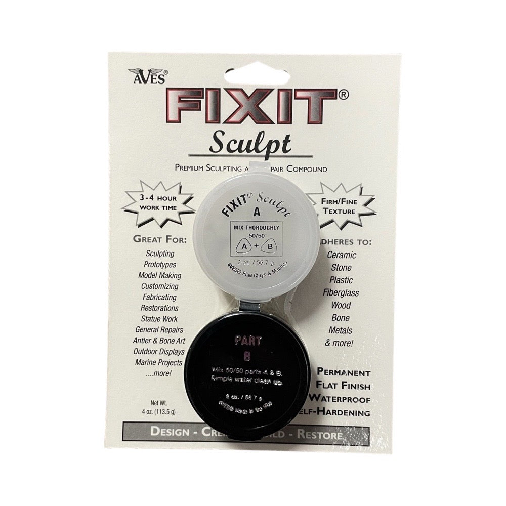 Aves Fixit Sculpt Epoxy Putty, 1/4lb