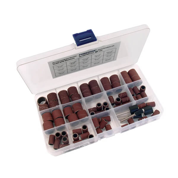 Foredom Aluminum Oxide Sanding Bands, 74 Piece Assortment
