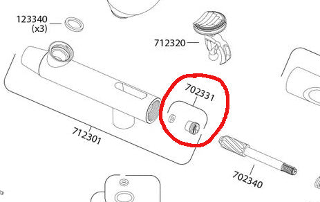 Harder & Steenbeck Teflon Needle Seal -1 piece with seal screw
