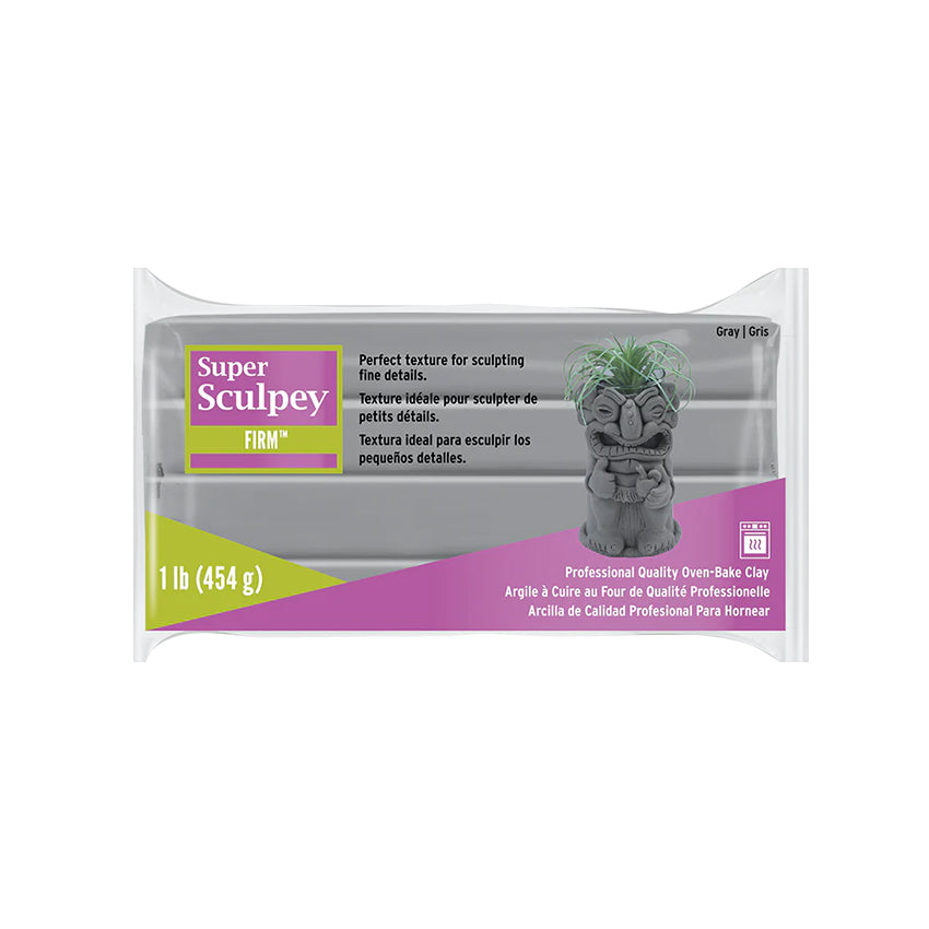 Super Sculpey Gray FIRM 1lb.