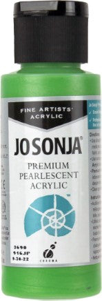 Jo Sonja Premium Pearlescent Green 2 oz.