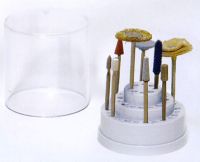 Round Plastic Bur holder with cover