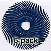 Scotch-Brite 3/4" Radial Bristle Disc 400 grit