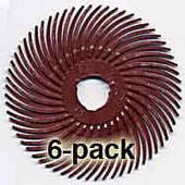 Scotch-Brite 2" Radial Bristle discs, 220 Grit