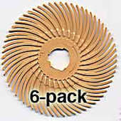Scotch-Brite 2" Radial Bristle discs, 6-micron (3000)