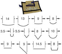 Foredom set of 12 chisels