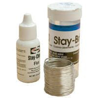 Harris Stay Brite #8 Silver Solder Kit - .75oz Solder & 1.2oz Flux, 1/16'' Wire