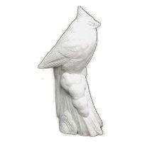 Cardinal on Stump, 1/2 Life Size - Study Cast