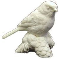 Chickadee on Pine Branch, Life Size - Study Cast