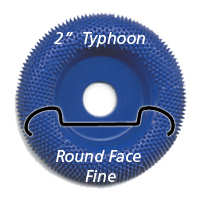 2" Typhoon Disc, Round Face Fine