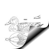 Duck, Blue Wing Teal - Male, 3/4 Life Size Pattern