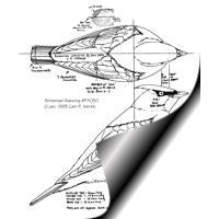 Waxwing, Bohemian - perched, Life Size Pattern