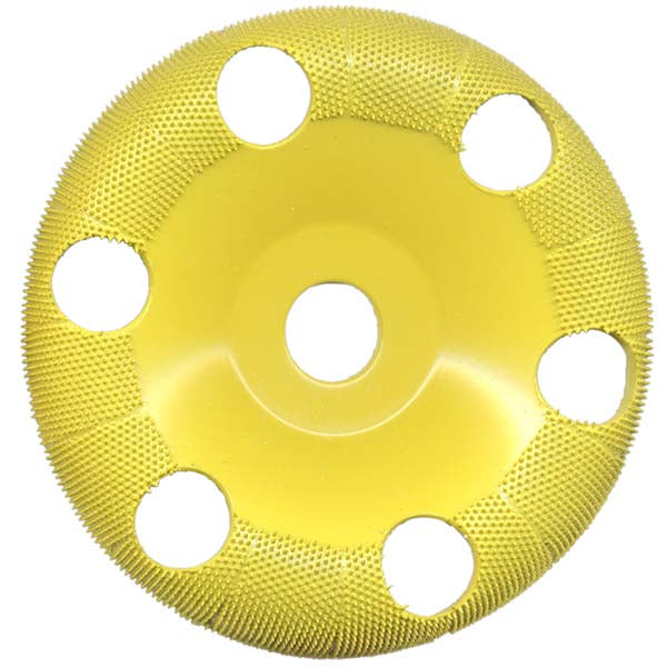 Saburrtooth 4" Donut Wheel w/Holes,  FINE, 5/8" Bore