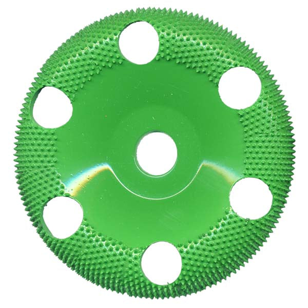 Saburrtooth 4" Donut Wheel w/Holes, COARSE, 5/8" Bore