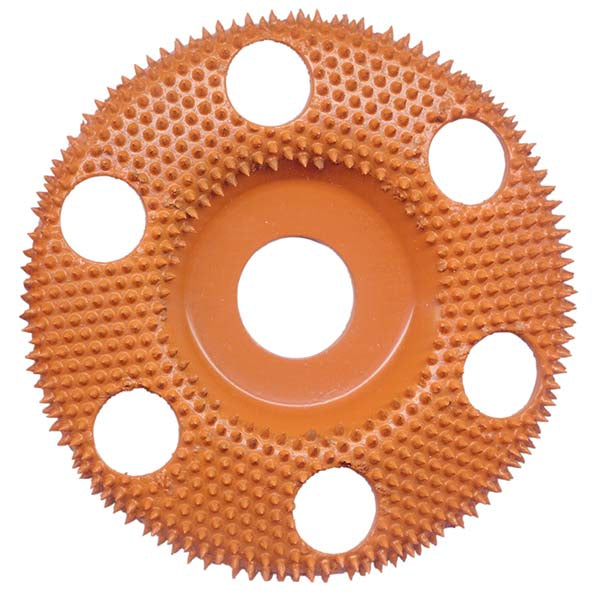 Saburrtooth 4" Sanding Disc w/Holes, EXTRA COARSE, 7/8" Bore