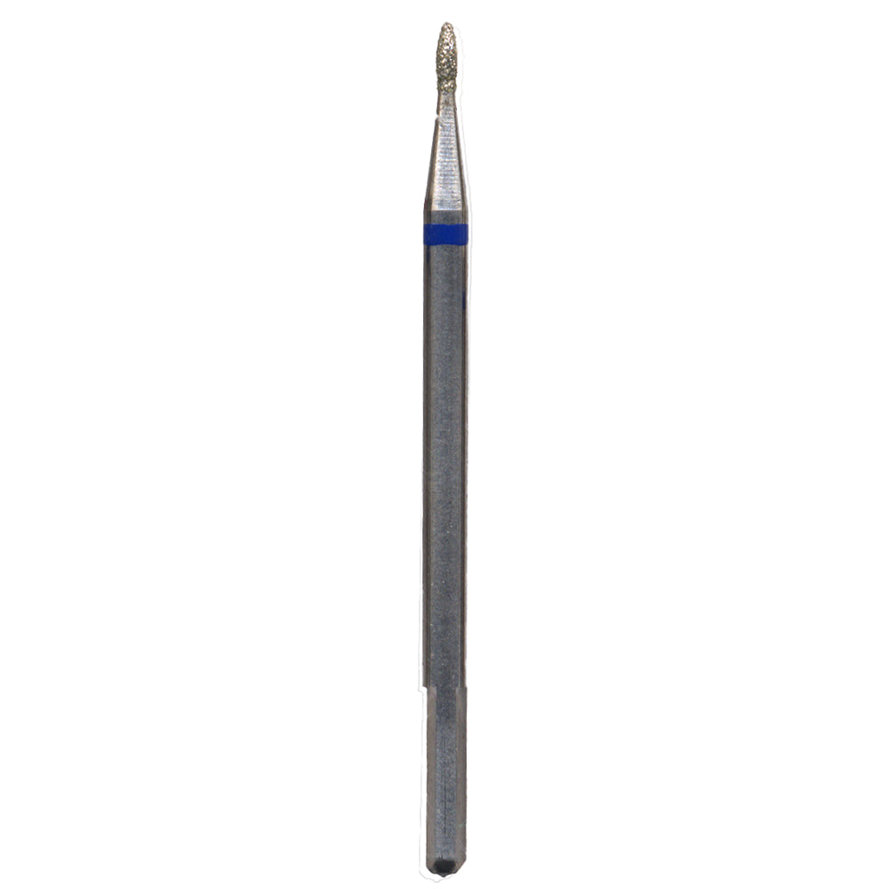 Plated Diamond Bur FLAME 1.0mm dia x 4.0mm long MEDIUM  Grit