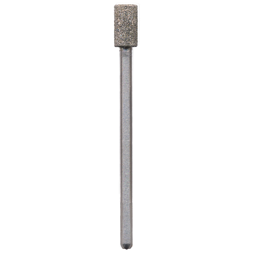 Plated Diamond Bur CYLINDER 4.1mm dia x 8.0mm long MEDIUM  Grit