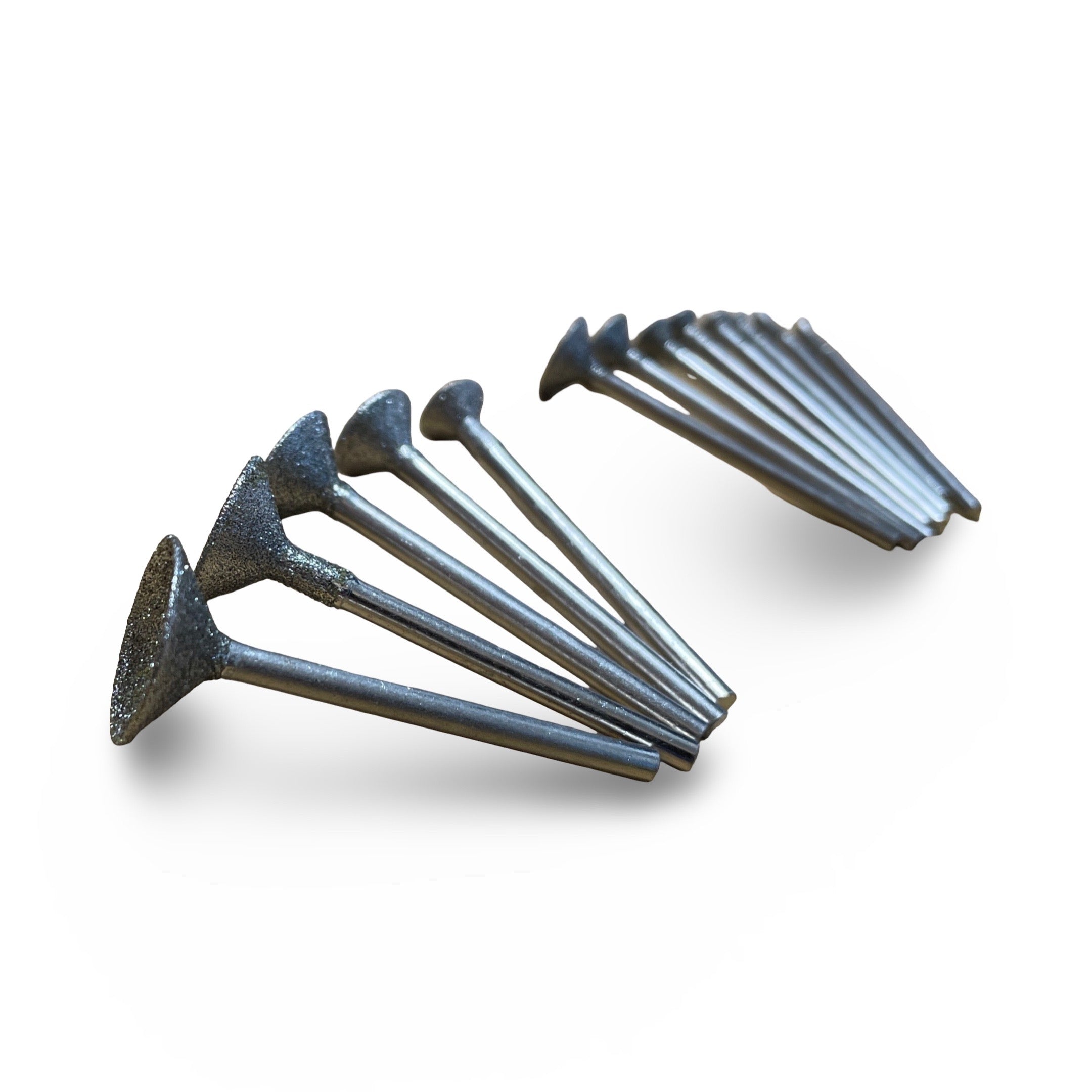 Diamond Bit Set - 3/32" and 1/8" Shanks 13 Pieces Bowl-end