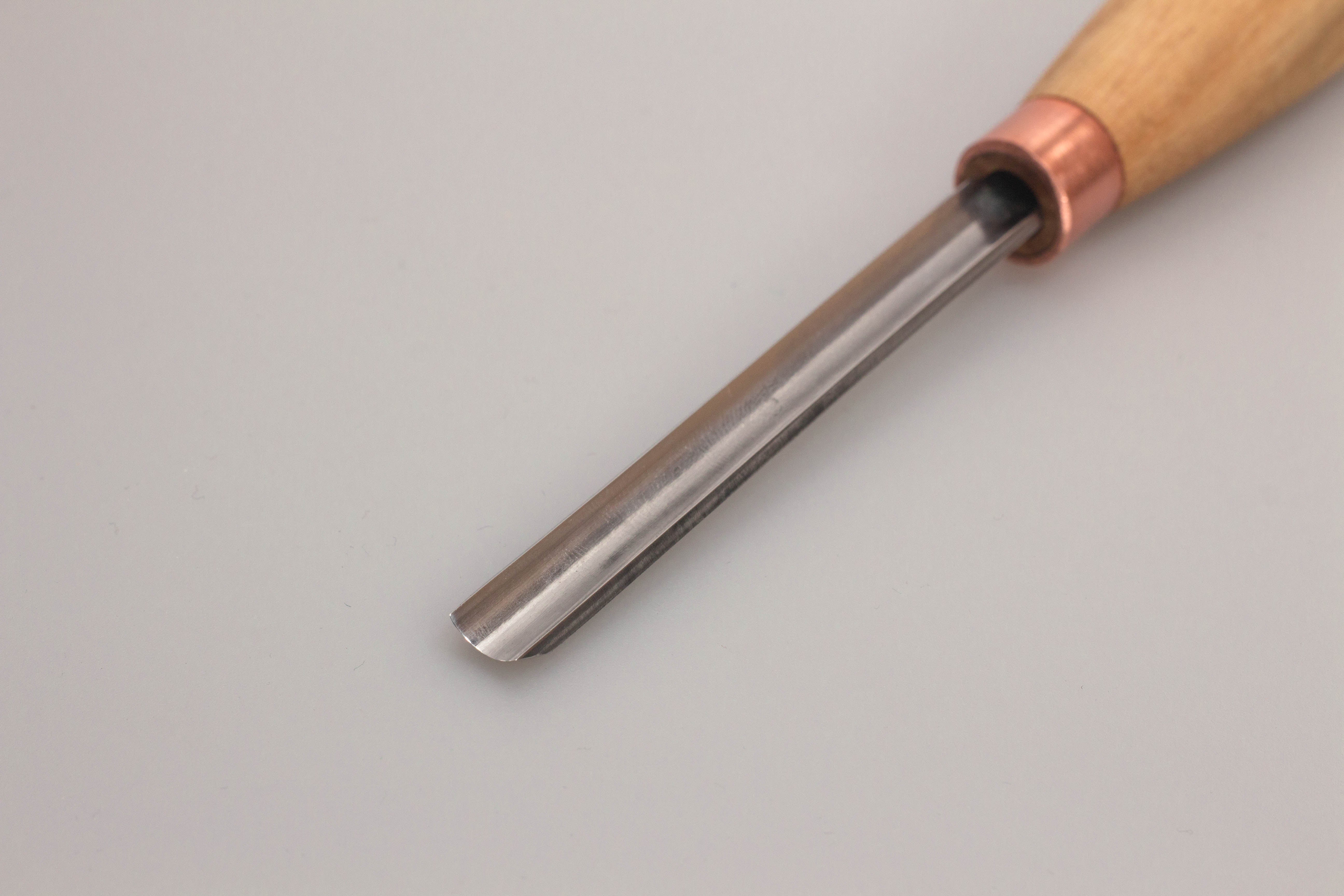 Compact Straight Rounded Chisel #8 Sweep 8mm wide