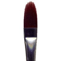 Ruby Satin Filbert Comb 1/2"