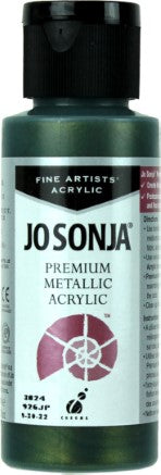 Jo Sonja's Premium Metallic Olive Green 2 oz.