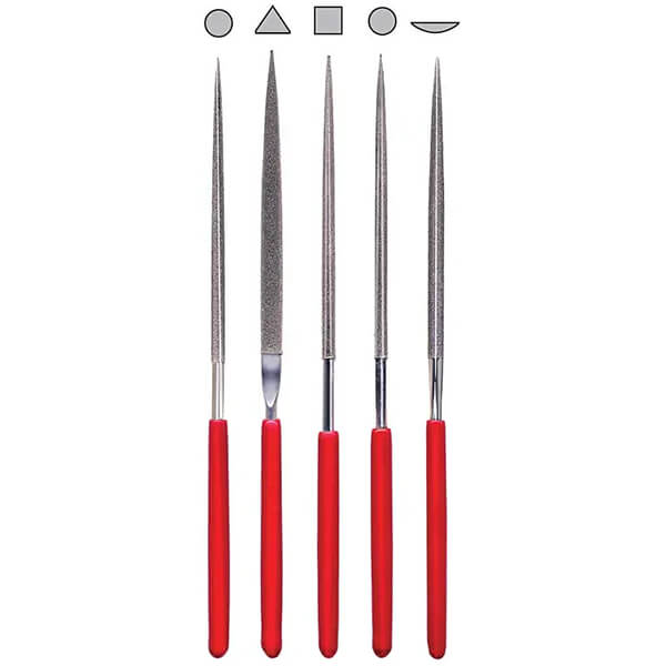 Fine Point Diamond Needle File Set